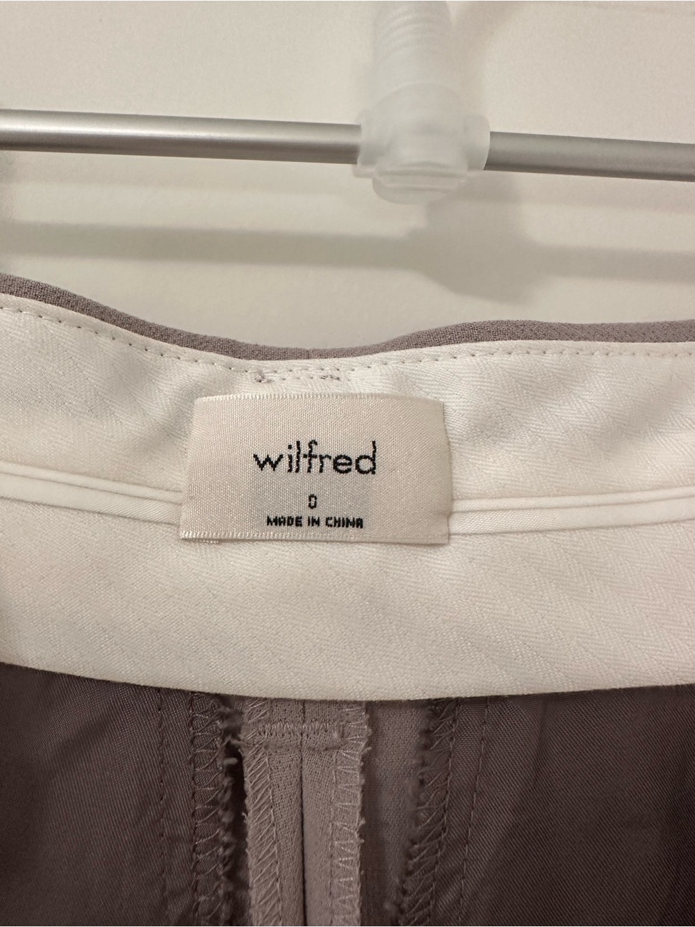 Aritzia Wilfred Effortless Pant Cropped Size 0 Grey - Picture 3 of 5
